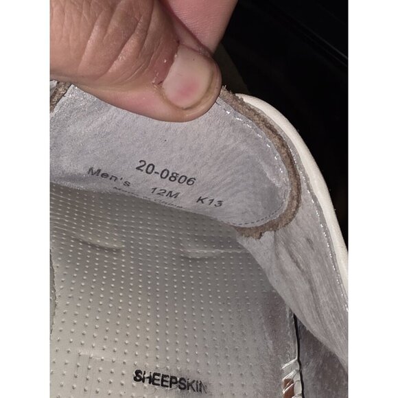 Johnston & Murphy Ellington Wingtip Oxford Shoes Mens 12 Suede Khaki/Purple - Picture 9 of 9